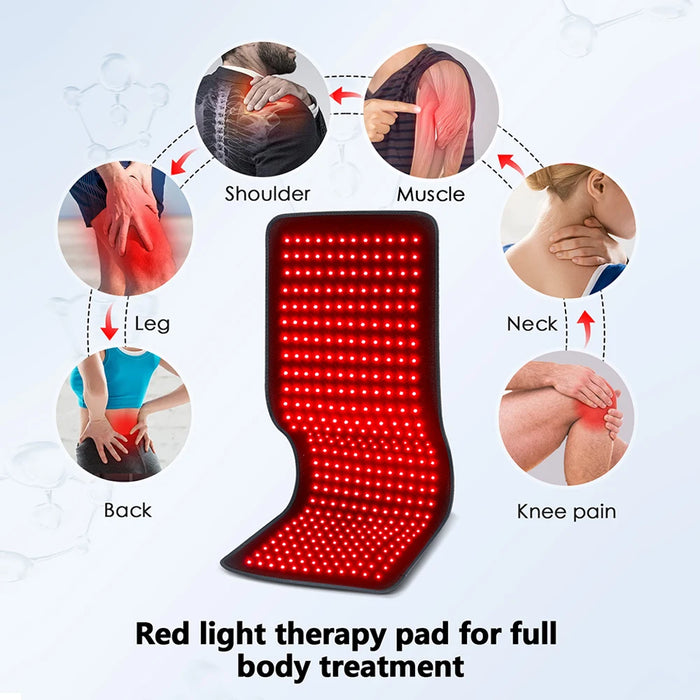 Red & Infrared Therapy Heating Pad with Light Cushion for Muscle Pain Relief