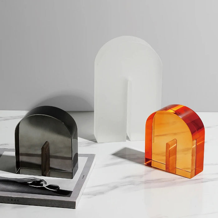 Style Decorative Bookends – High-End Crystal for Table & Shelf Display