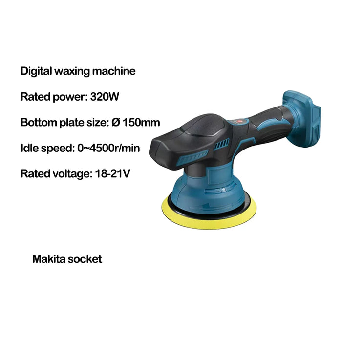 Digital display for easy speed adjustment on Cordless Car Polisher