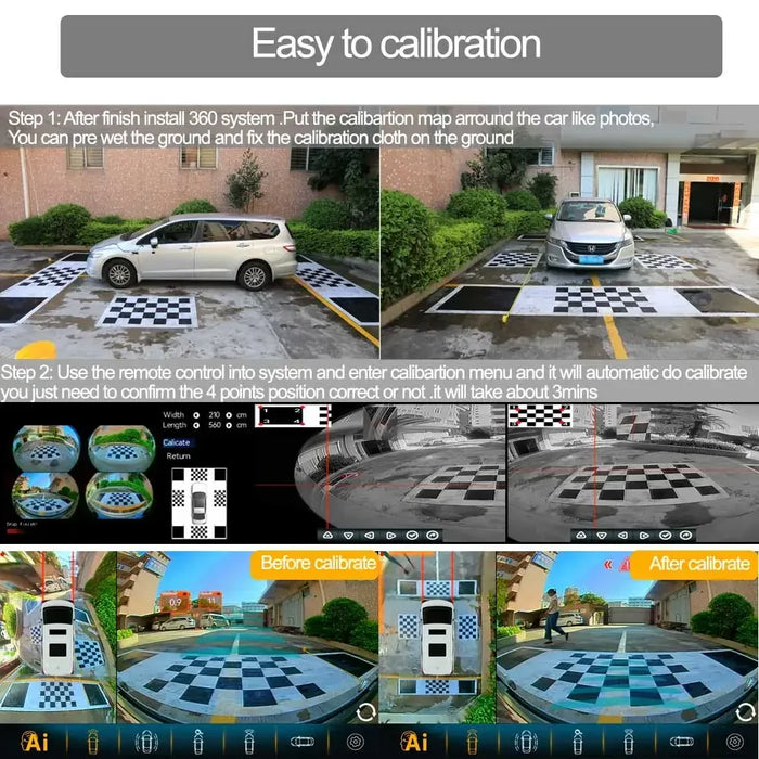 10.36” 4K RV Backup Camera System with 4 AHD Cameras