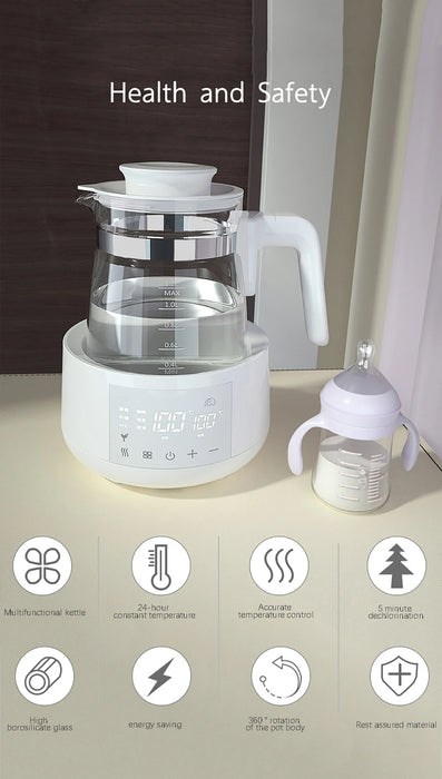 1.2L Smart Baby Kettle with Remote Control and Keep Warm