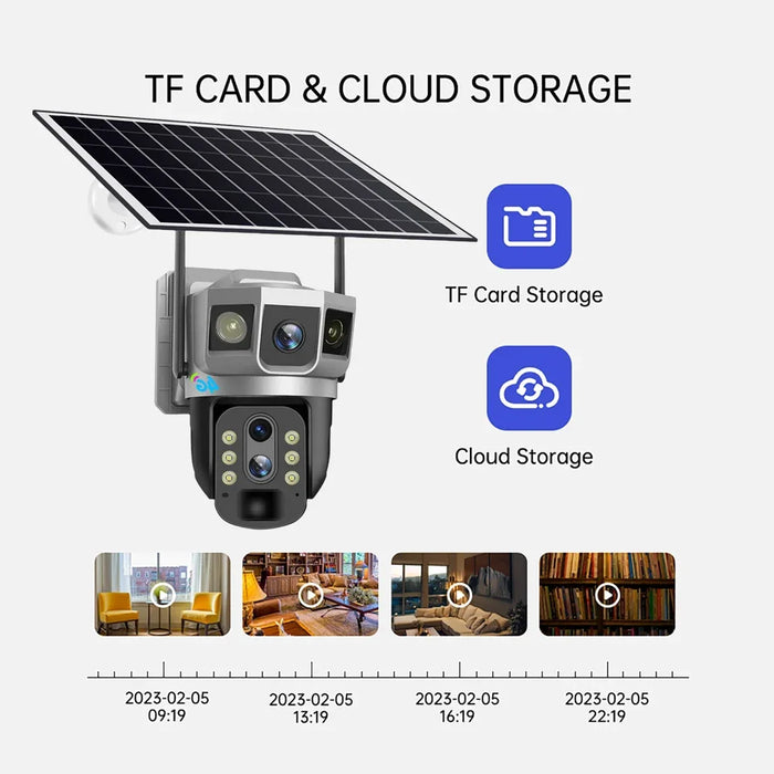 Outdoor 12MP 6K CCTV with Human Tracking & PTZ