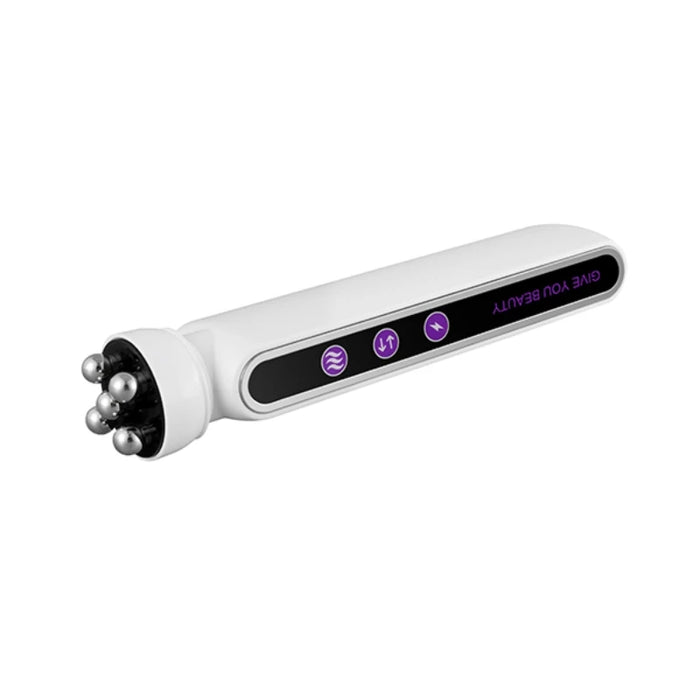 3in1 RF Heating Facial Roller Massager with 360° Rotating EMS Technology