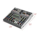 Mini 6 Channel Bluetooth Audio Mixer with 48V, 99 DSP, USB Recording for Karaoke - FLUXA