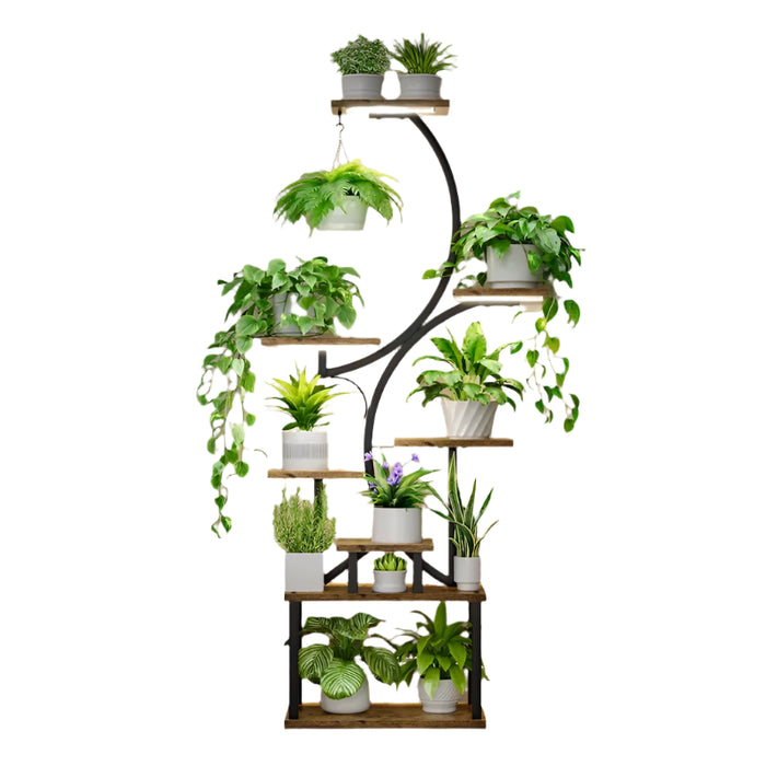 Tiered Iron Flower Pot Rack, Decorative Plant Display