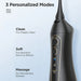Cordless water dental flosser with portable oral irrigator in white