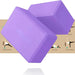 Premium lightweight odor-resistant foam yoga blocks in light purple for enhanced comfort and stability during yoga practice 