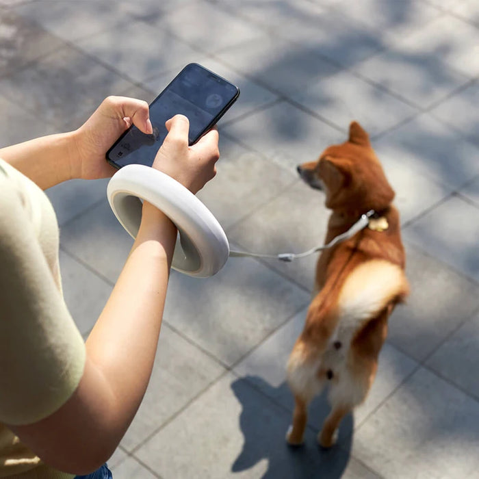 Ergonomic Grip Retractable Dog Leash with LED Light