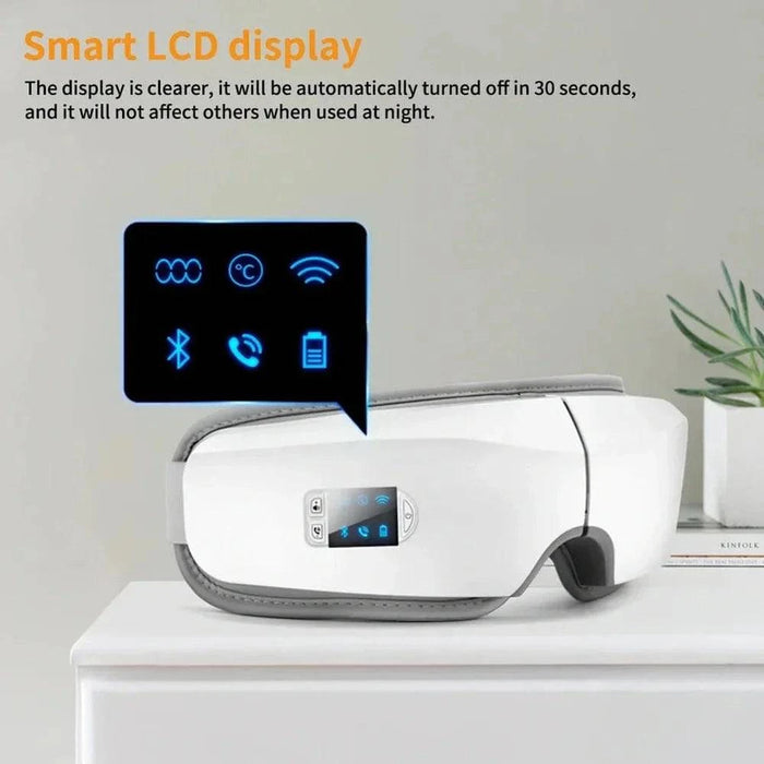 Smart Eye Massager with Hot Compress and Airbag Vibration “ Relieve Eye Fatigue and Improve Sleep - FLUXA