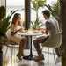 Modern and Minimalist 30 Round Bistro Table for Dining Rooms