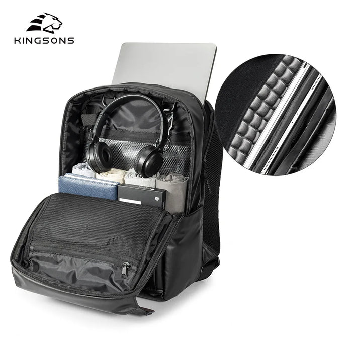 Stylish Black College Backpack with Air Cushion Support