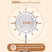 Portable 2000mAh Battery Powered Cosmetic Mirror with Type-C Charging Port