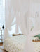 Queen size quadrate design in elegant white color