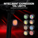 Bicycle taillights 2PCS black with 140 LED, braking sensor, and Bluetooth
