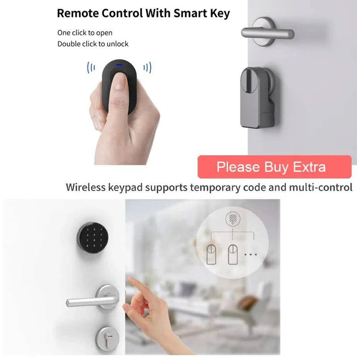 Smart door lock with multiple unlock methods including Bluetooth and password