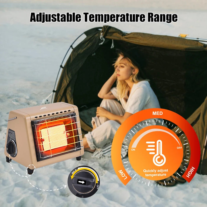 Portable 1500W Outdoor Butane Tent Heater