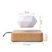 Off white Levitating Bonsai Pot with Magnetic Floating Planter and Rotational feature