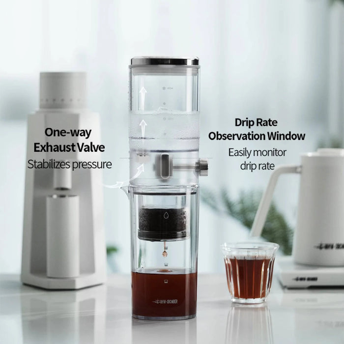 Versatile coffee and tea brewer for cold brew, iced coffee, and tea
