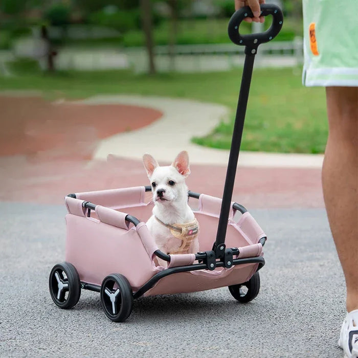 Lightweight Pet Trolley Stroller, Portable for Outdoor Use