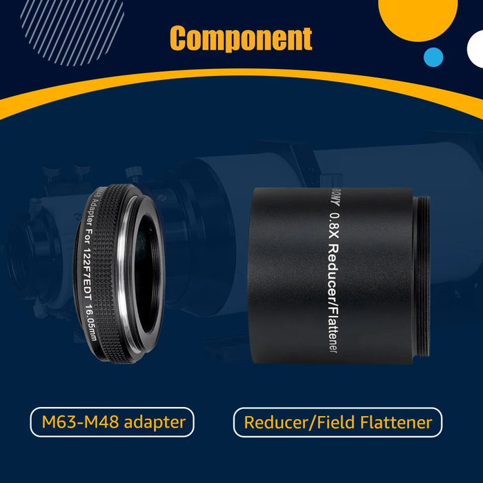 0.8x Field Flattener Reducer for SV550 122mm f/7 Telescope