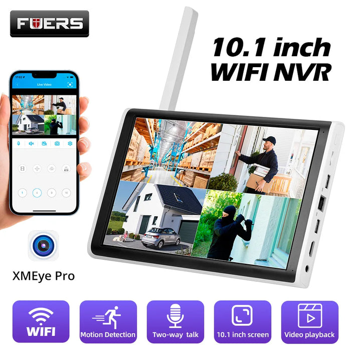 10.1" LCD Surveillance System with Motion Detection