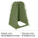  Green Privacy Shower Tent Package with Carry Bag and Ground Pegs