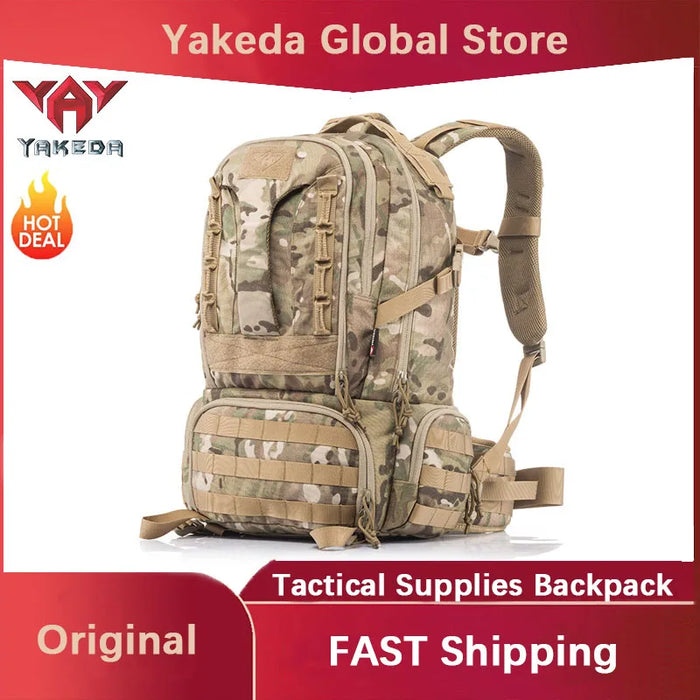 Large Waterproof Outdoor Hiking Backpack – Black