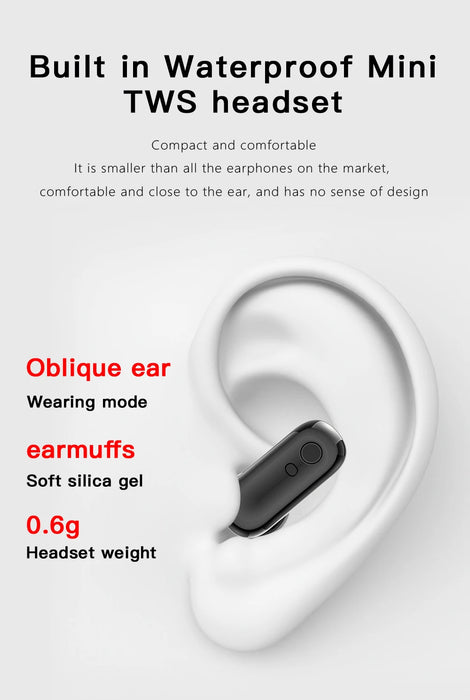 2-in-1 Smartwatch with TWS Earbuds Silver White