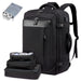 Travel Backpack Black Large Capacity Expandable Water Resistant with Packing Cubes