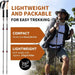 Lightweight Telescopic Hiking Sticks with comfortable, non-slip cork handle