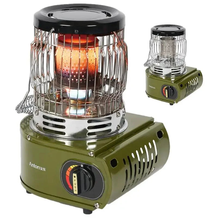 Portable Gas Camping Heater Stove, Outdoor Ice Fishing Warmer, Red