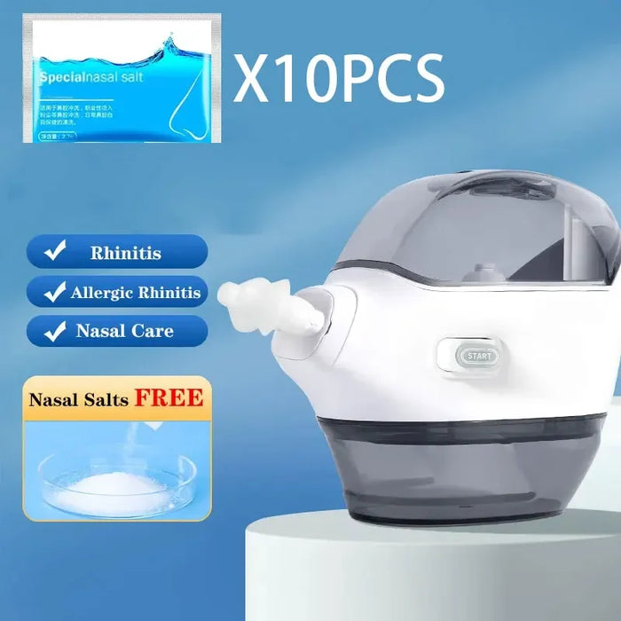 Portable Nasal Irrigator for Adults and Kids with Salt