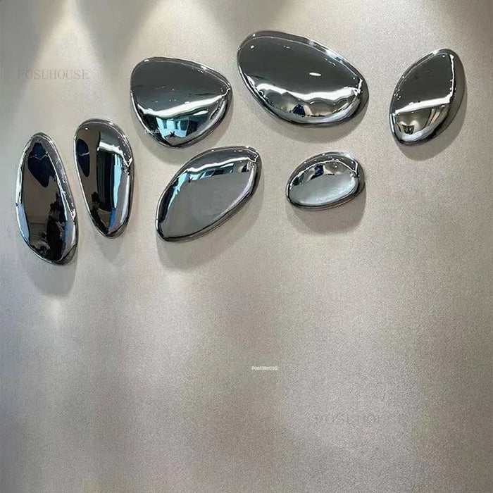 Silver Gold Water Droplet Wall Decor 40cm Metal