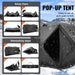 Portable ice shelter waterproof winter fishing tent with anchors & carry bag for outdoor fishing activities