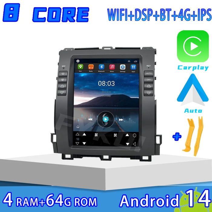 10.4" Android Car Stereo with CarPlay, 4G, GPS