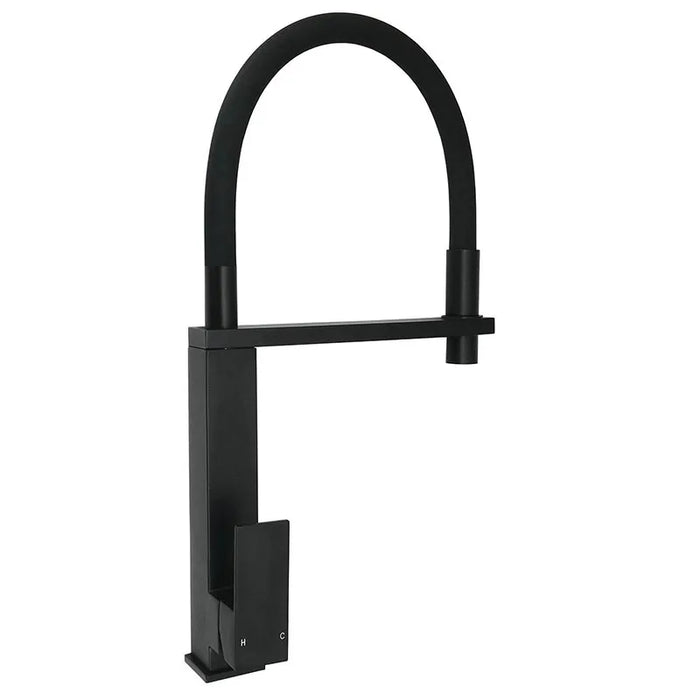 Pull-Out Swivel Kitchen Tap, Matte Black, Single Lever