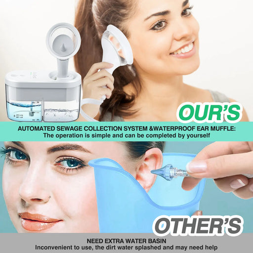 Adjustable Electric Ear Wax Removal Cleaner for Adults & Kids, 400ml Capacity