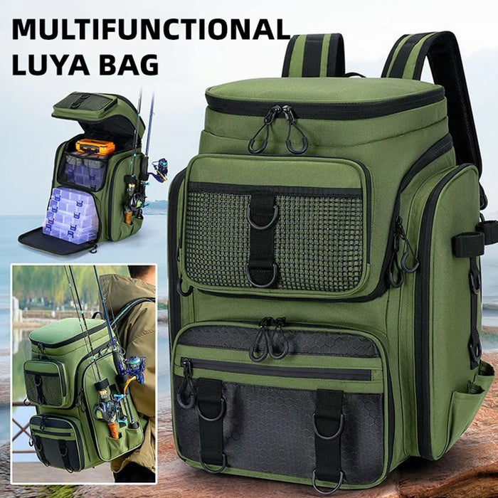 Multi-Pocket Outdoor Fishing Gear Backpack