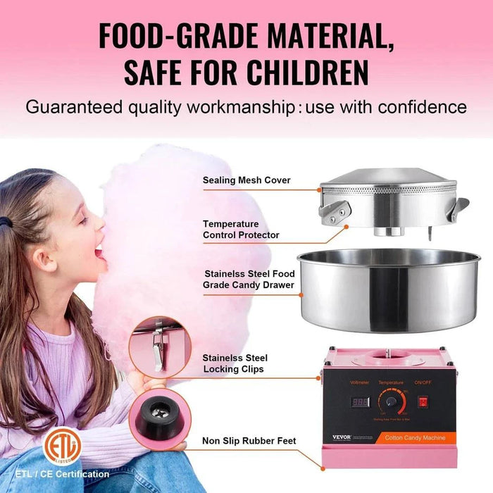  Adjustable temperature control from 1183„ƒ to 2262„ƒ for versatility with different sugars 