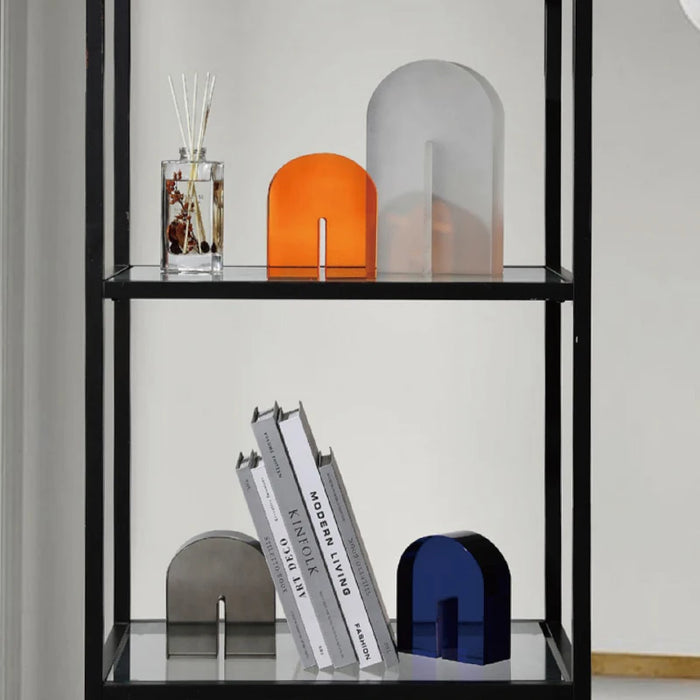 Style Decorative Bookends – High-End Crystal for Table & Shelf Display