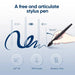 25-Cm Drawing Tablet with 8 Shortcut Keys, Tilt Support, and 8192 Pressure Levels (01V2-Green) - FLUXA