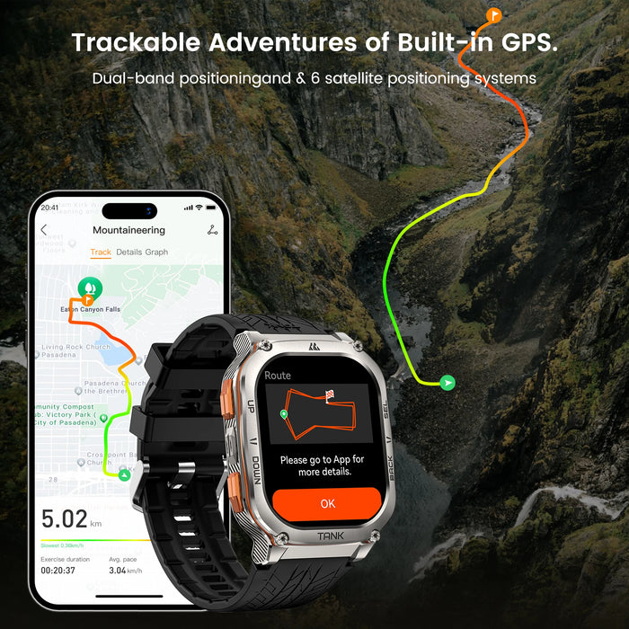 1.43" AMOLED Fitness Smartwatch with Bluetooth Calling