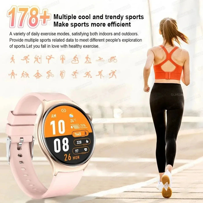 Waterproof and Multi-Language Supported NFC Smart Watch for Women