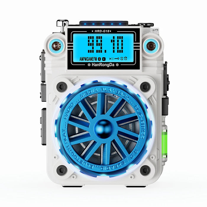 Mini Bluetooth 5.2 Speaker with Lights and FM Radio