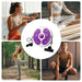 Twist Board Exercise Rotating Disc for Abdominal Exercise and Foot Sole Massage, Purple