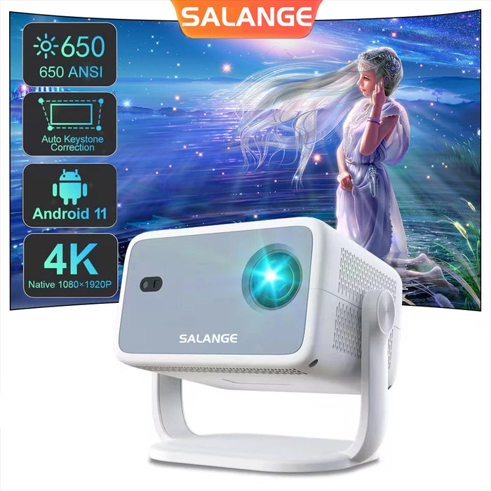 Projector P350, 4K Support, Auto Keystone, WiFi6 & Android 11