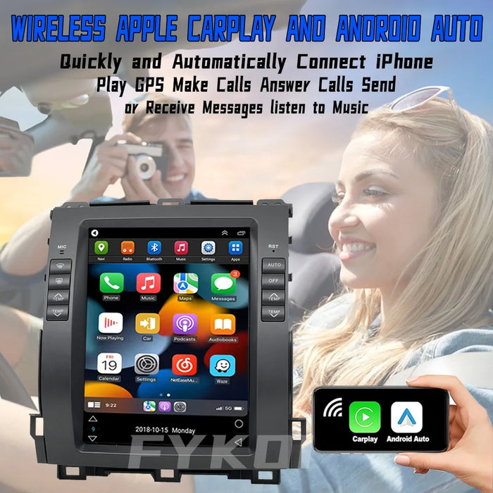 10.4" Touch Car Radio, Android 13, CarPlay, 4G, Bluetooth