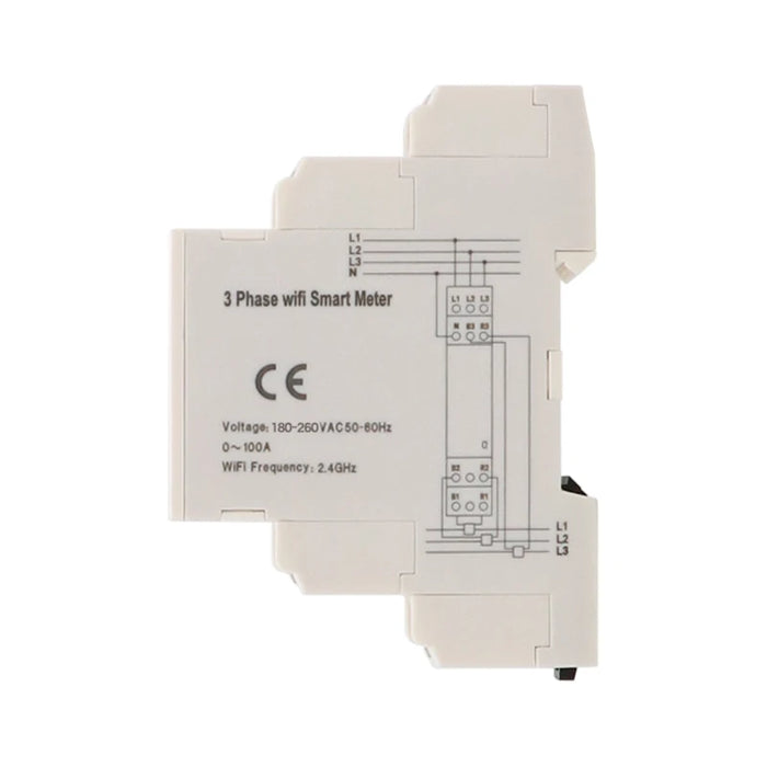 WiFi Tuya 100A Energy Meter with Bi-Directional Metering
