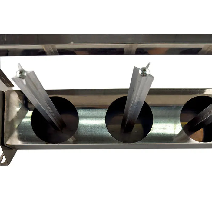 Stainless Steel 3-Hole Oil Recovery Rack for Auto Maintenance and Waste Oil Collection
