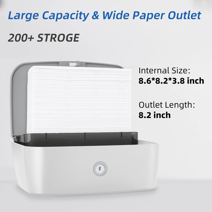 Sleek and Modern Silver ABS Paper Towel Dispenser for High-Traffic Areas